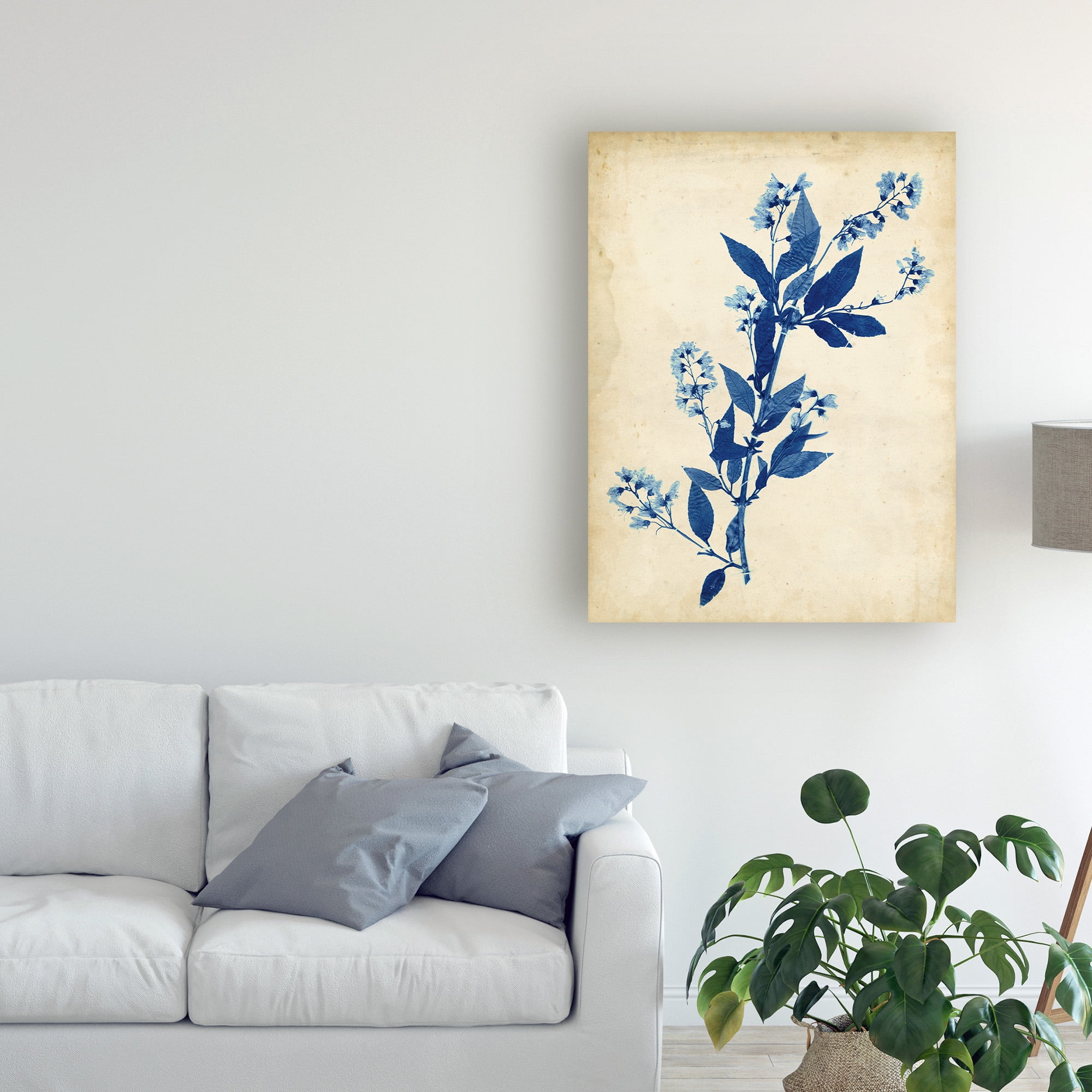 Trademark Fine Art 'Indigo Leaf Study I' Canvas Art by Vision Studio