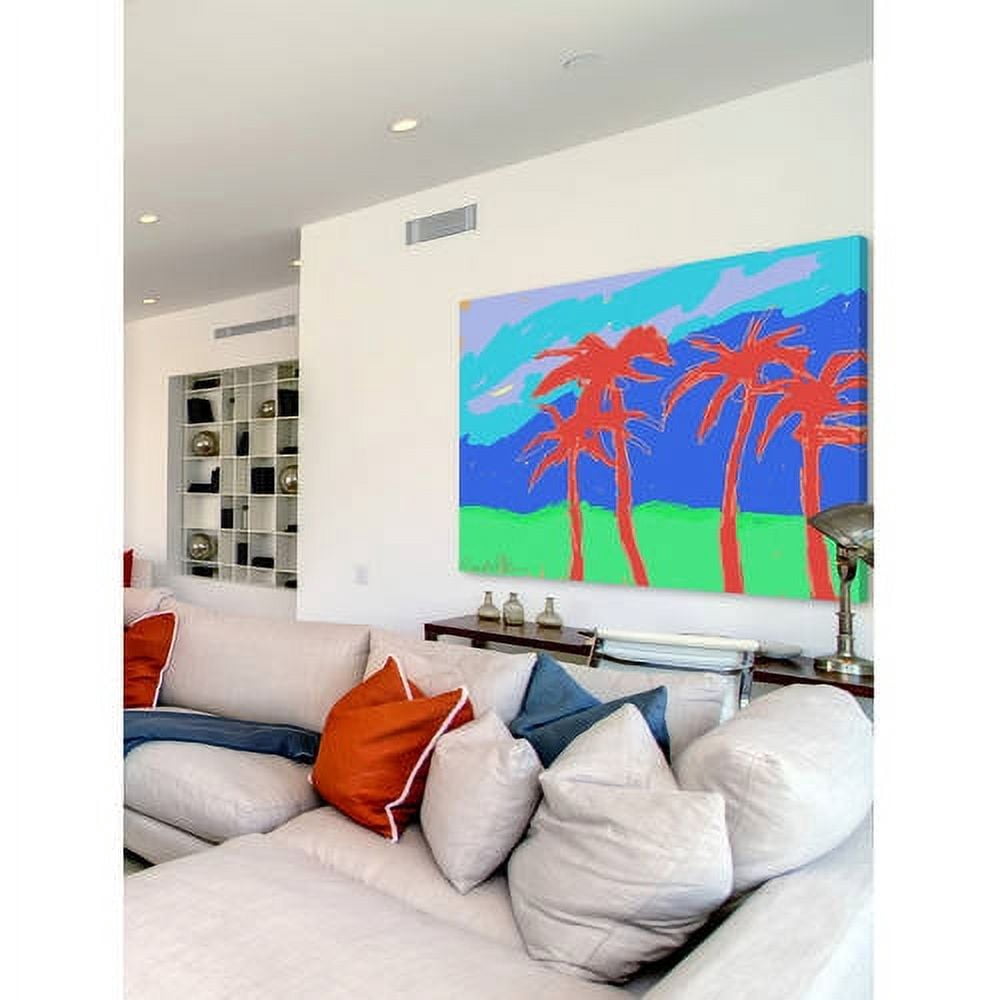 Marmont Hill "California Palms" by Arthur Pina Painting Print on Wrapped Canvas