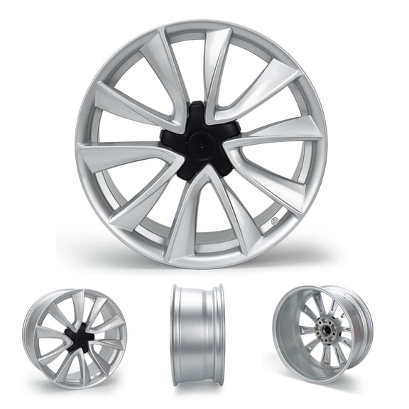 19" x 8.5" Wheel Rim Aluminum Silver Replacement 104426400A for Model 3 2017-2023