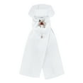 thumbnail image 3 of Corbata para montar a caballo, 3 piezas de algodón peinado blanco para niños, accesorio para montar a caballo, elegante y moderno, 3 of 10