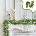 thumbnail image 7 of Xuniizn Christmas Garland Green Norfolk Pine Garland, 6.56Ft Christmas Garland for Mantle, Cedar Garland for Decoration Christmas, Party Wall Fireplace Indoor Outdoor, Christmas Decorations for Home, 7 of 7