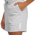 thumbnail image 3 of Puma Women's Modern Basic Shorts (Grey, Medium), 3 of 4