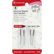 Angle View: Singer Size 16/100 Universal Regular Point Machine Needles, 4 Count