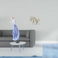thumbnail image 2 of Figura de de porcelana, estatua de niña nórdica moderna, escultura de animal de madera tallada a mano, adorno para estante, escritorio, gabin, 2 of 8