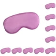 thumbnail image 1 of Guardurnaity Cubierta para los ojos, correa ajustable, venda para los ojos, bloqueo de luces, cómodo, flexible al tacto, accesorios de viaje, venda Violeta 10Conjunto, 1 of 6