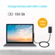 thumbnail image 4 of Cable de carga de superficie trenzada de nailon con conexión USB-C PD de 15 V para Surface Pro 7/6/5/4/3, portátil 3/2/1 y Surface Go., 4 of 7