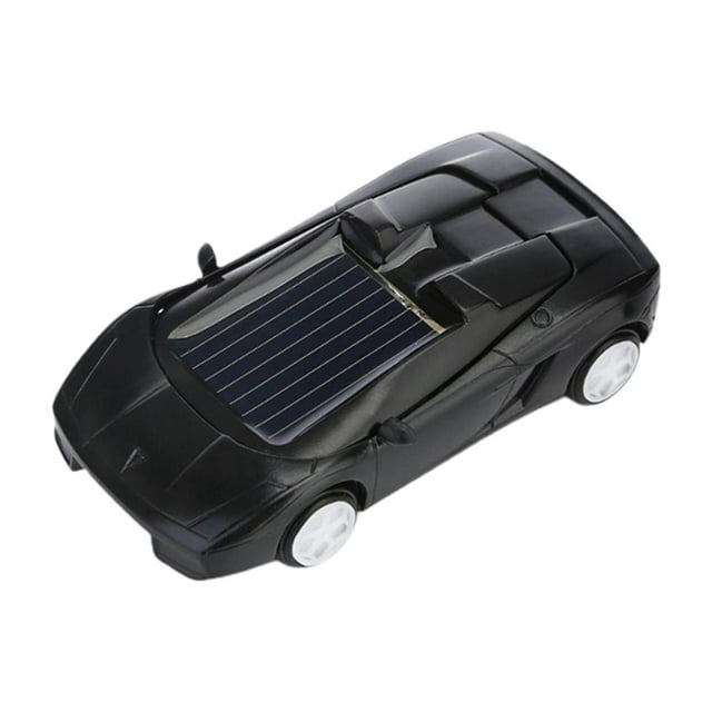 1 de plástico, el vehículo coleccionable más , coche de juguete portátil con energía Solar Negro Zulema coche de la ciencia