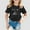 Black, variant on Girl 6T Shirts Girls Cartoon Print Fashion Round Collar Loose Hugh Leisure T Shirt With Short Sleeves T-Shirts Infant to Big Kid Black,12-13 Years