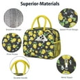 thumbnail image 4 of Lunch Bag Lunch Box for Women Reusable Insulated Lunch Bags,Water-Resistant Lemon Orange Cooler Lunch Tote Bag, Large Capacity for Work Travel Picnic, 4 of 6