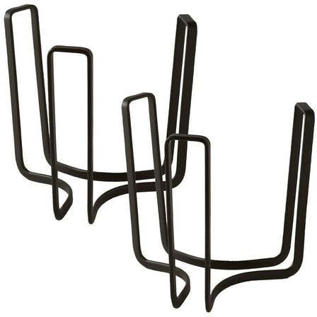 2 Pack Cabinet Organizer for Plates & Bowls – Heavy-Duty Metal Dish Rack, Space-Saving Non-Slip Shelf for Kitchen Storage (Black)