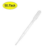 Uxcell 3ml 150mm Graduated Liquid Drop Droppers Disposable Pipettes 50 Pack