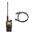 thumbnail image 1 of Radio bidireccional UV-K58, radio FM, canales de memoria, radioaficionado portátil para clima con cable, 1 of 9