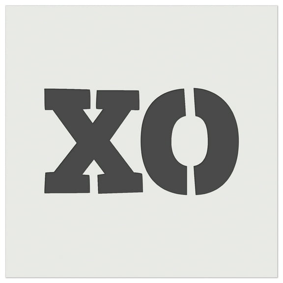XO Hugs Kisses DIY Cookie Wall Craft Stencil - 5.5 Inch