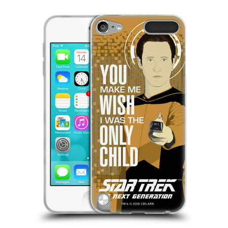 OFFICIAL STAR TREK ICONIC PHRASES TNG SOFT GEL CASE FOR APPLE IPOD TOUCH