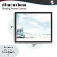 thumbnail image 4 of Stupell Industries Rustic Lodge Blue Beach Station Black Floating Frame Canvas Art, 21 x 17, by Kim Curinga, 4 of 8