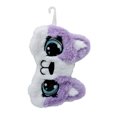 Claire's Girls Fluffy Purple Corgi Dog Sleep Eye Mask, 1-Piece, Elastic Band