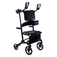 thumbnail image 1 of Journey Upright Walker for Seniors with Seat, 10" Front Wheels & Motion-Activated Lights, 1 of 7