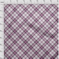 thumbnail image 4 of oneOone Cotton Cambric Fuschia Pink Fabric Checks Sewing Material Print Fabric By The Yard 56 Inch Wide, 4 of 4