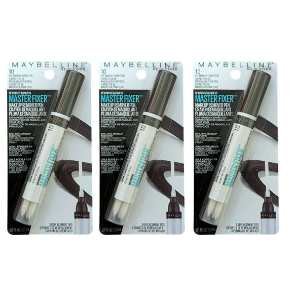 Maybelline Facestudio Master Fixer Makeup Remover Pen 0.1oz / 3ml (3 Packs)