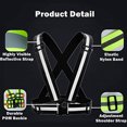 thumbnail image 4 of Running Reflective Vest Gear 2Pack, High Visible Reflective Running Vest Adjustable Safety for Night Outdoor Running Cycling Motorcycle Dog Walk Jogging, 4 of 5