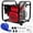 Black+Red, variant on 264GPM Gas Engine Water Pump 3 Inlet Outlet, 7HP 212CC EPA Certified, with 25FT Flat Hose, Portable Steel Frame for Irrigation and Dewatering, Black+Red