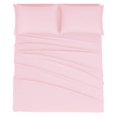 thumbnail image 1 of Juego de sábanas Mejoroom Hotel Luxury 1800 Queen Size, color rosa rubor, 1 of 6