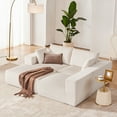 thumbnail image 4 of Weture 108” Modular Sectional Sofa, Cloud Sectional Couch with Deep Seat, Modern Modular L-Shape Sofa Couch with Chaise,Upholstered Couches for Living Room(Corduroy, Beige), 4 of 8