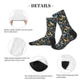 thumbnail image 4 of Pofeuu Flowers Butterfly Print Crew Socks, Adult Running Hiking Socks for Youth and Adult, 4 of 7