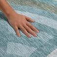 thumbnail image 3 of Addison Rugs Mayfield Premium Machine Washable Transitional Mid-century Modern Teal Rectangle Rug, 3' x 5', 3 of 8
