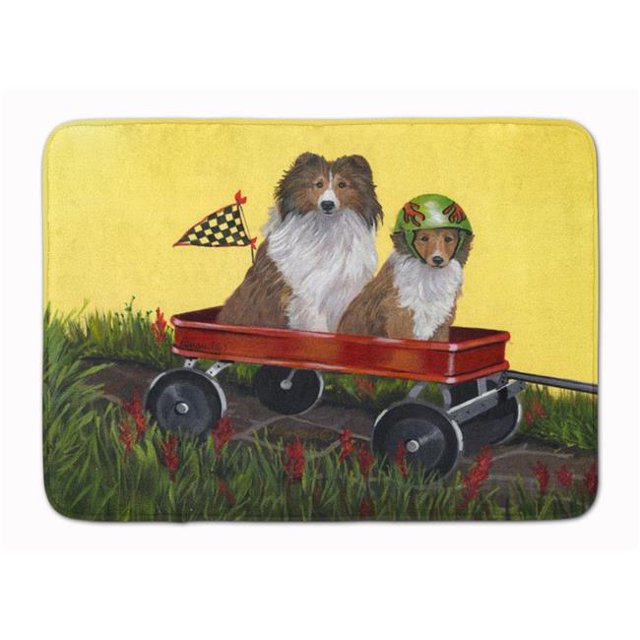 Carolines Treasures PPP3272RUG Tapis en Mousse à Mémoire de Forme Lavable en Machine Sheltie Sheepdog Express 19 x 27 Po