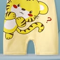 thumbnail image 4 of Karoyedx Summer Newborn Boy Clothes Newborn Baby Boy Clothes Outfits Infant Cotton Animal Romper Cute Jumpsuit Light Yellow Size,12-18 Months, 4 of 4