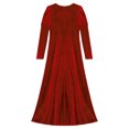thumbnail image 5 of YiZYiF Filles Costume de Princesse Médiévale Renaissance Rétro Robe de Princesse Thème d'Halloween Fête Robes de Bal Rouge 16, 5 of 5