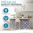 thumbnail image 3 of Mi Alma Peel & Stick Tiles - Blue Floral Vinyl Backsplash 12x12, 3 of 11