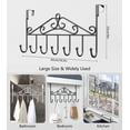 thumbnail image 3 of Over The Door Hook, Over Door Hanger For Coat, Towel, Bag, Robe - 7 Hooks, 3 of 5
