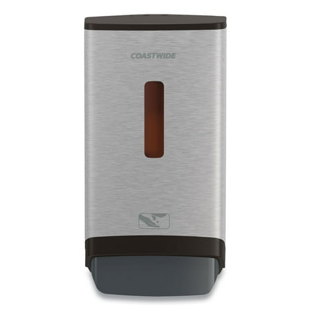 Coastwide J Series 1200mL Manual Hand Soap Dispenser Black/Metallic CWJMSSCC