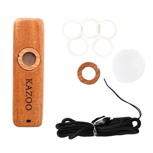Flauta Kazoo ligero Kazoo de madera para regalo de principiantes para niños (cuadrado) Hugtrwg Para estrenar