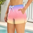 thumbnail image 6 of Two Piece Tankini Swimsuits for Women Gradient Tummy Control Bathing Suit with Shorts Athletic Swimwear, S, 6 of 7