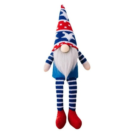 

4th of July Patriotic Gnome Decorations | Handmade Mr & Mrs. Swedish Tomte Gnomes Plush | Table Ornaments Gift for Independence Day Presidents Day Veterans Day Armed Forces Day