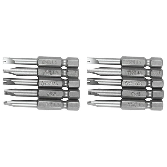 10Pcs Set Security Bit Set Tamper Proof Screwdriver Drill Bit Screw Driver Bits Hex Shank Magnetic U Shaped