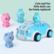 thumbnail image 4 of Coche de juguete a control remoto, juguete para niños, forma adorable, sonido y luz, música, convertible, caja de regalo, carrito con forma de animal, 4 of 7