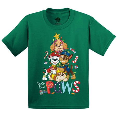 

Paw Patrol Christmas Shirt for Boys Girls Toddler - 3T 4T 5T - Xmas Tree Pups Paw Patrol Tee