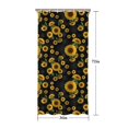 thumbnail image 5 of Sunflower Black Pattern Modern Waterproof Shower Curtain Set with 12 Hooks, Washable Decorative Bathroom Shower Curtain, 5 of 6