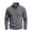Dark Gray, variant on Mens Quarter Zip Fleece Sweatshirt with Pocket Mock Neck Collar Pullover Top Offic Worko Long Sleeve Business Casual Office Wear Fall Winter Army Green S