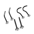 thumbnail image 3 of 6Pcs Corkscrew Nose Rings Piercing Jewelry Nose Studs for Men Family Friends Black, 3 of 9
