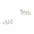 thumbnail image 6 of K-KED 925 Sterling Silver White Pearl Stud Earrings for Women-Silver, 6 of 8