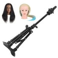 thumbnail image 3 of Adjustable Metal Mannequin Head Stand Tripod, 62.5cm Height, Sturdy & Foldable for Hairdressing Display Mannequin Head Stand Tripod Metal Adjustable Hairdressing Training Head, 3 of 7