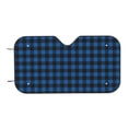 thumbnail image 7 of Balery Blue Black Plaid Print Car Windshield Sun Shade,Windshield Sunshade for Car Pickup Truck SUV Accessories-, 7 of 7