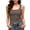 Gray, variant on SwiftWear Women's Trendy Cropped Tank Top with Built-in Bra & Shoulder Buttons Sleeveless Cami Casual Going Out Tops