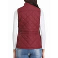 thumbnail image 4 of Chaleco Acolchado con Cuello Alto, Cremallera y Bolsillos para Mujer Rojo Vino XXL, 4 of 10