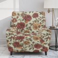 thumbnail image 2 of HELLHERO Rose Print 1 Cushion Reclining Sofa Cover Lazy Boy Breathable Cover for Recliner Chair with Foot Rest Couch Covers with Side Pockets, 2 of 8